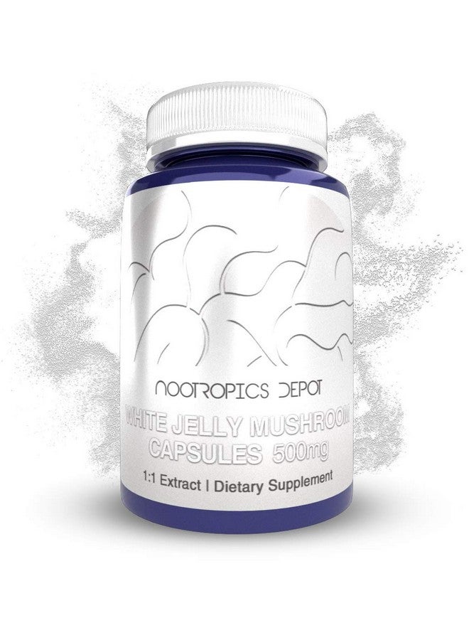 Nootropics Depot White Jelly Mushroom Capsules | 500mg | 60 Count | Tremella fuciformis - Image 1