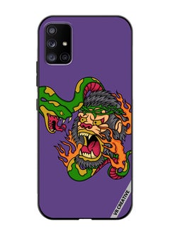 Protective Case Cover For Samsung Galaxy A51 5G King Kong Vs Snake Design Multicolour