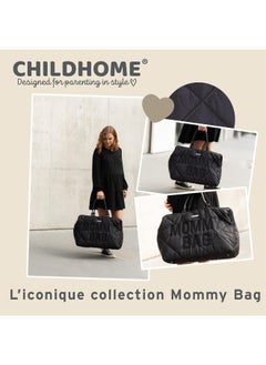 CHILDHOME Mommy Bag Big Puffered Black  - Image 3