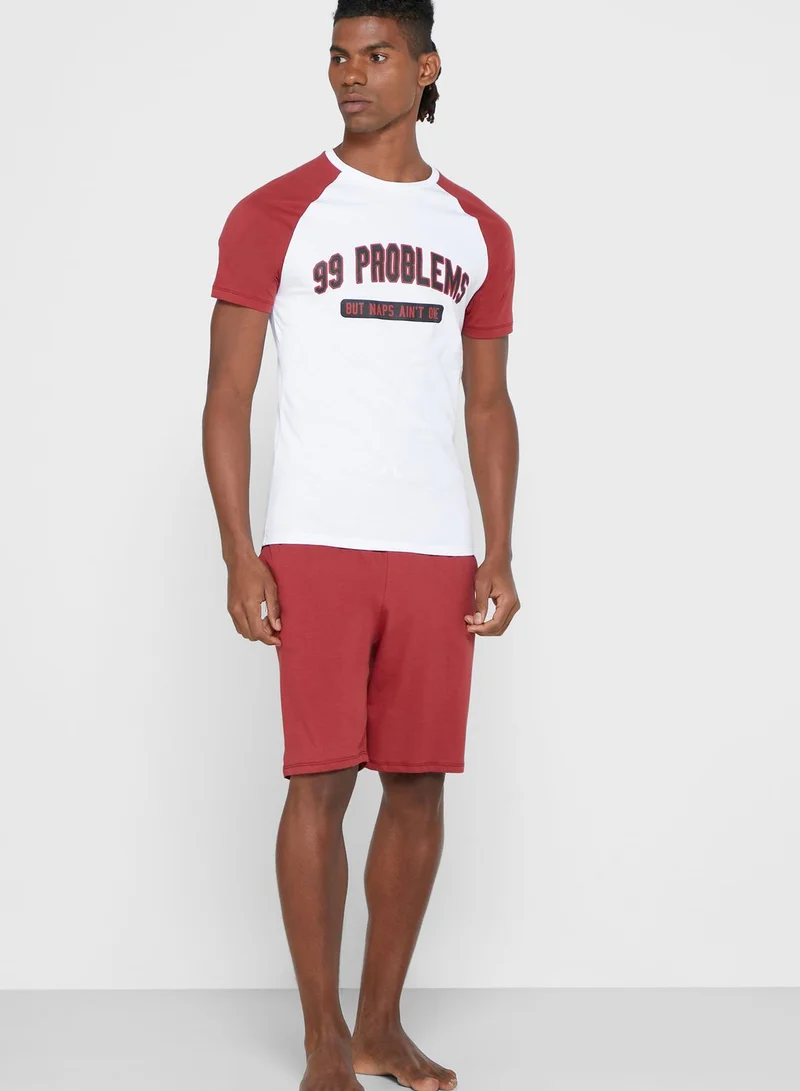 Seventy Five 99 Problems Pyjama Shorts Set