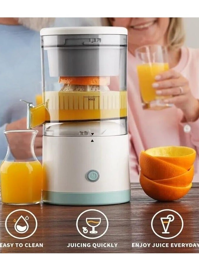 Electric Citrus Juicer, Hands-Free Portable USB Charging Powerful Electric Juicer Cordless Fruit Juicer, Multi functional 1-Button Easy Press, Lemon Orange Squeezer Machine for Kitchen  - Image 4