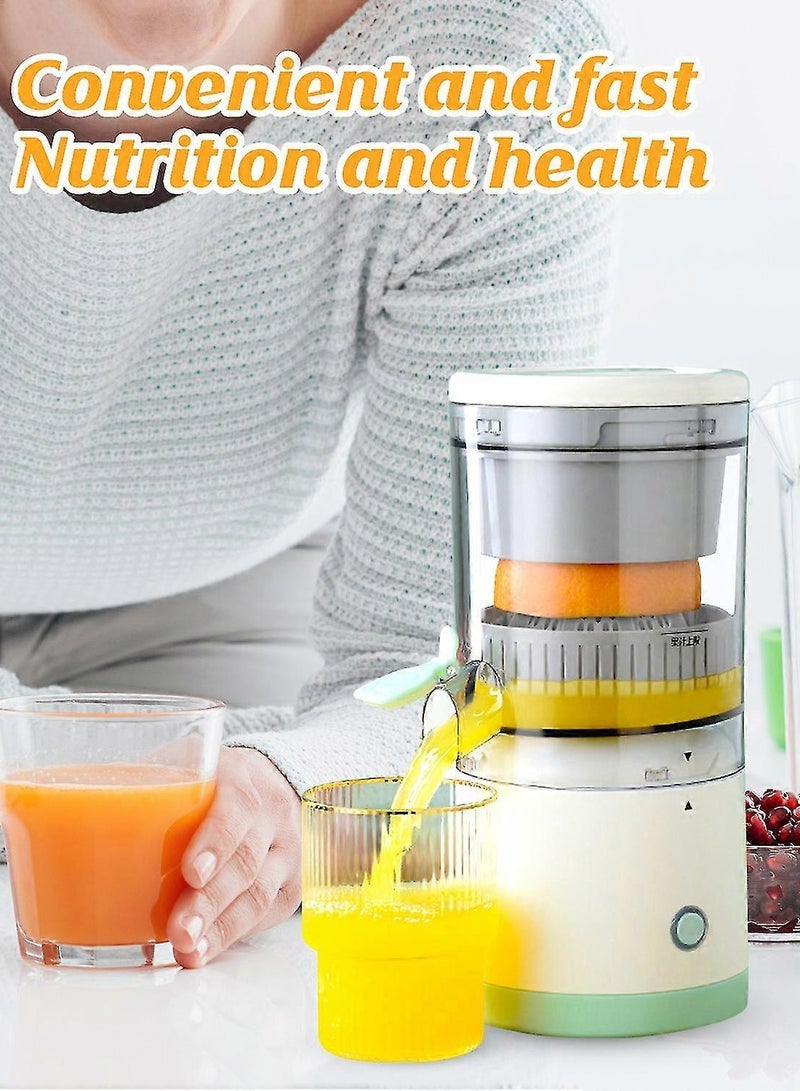 Electric Citrus Juicer, Hands-Free Portable USB Charging Powerful Electric Juicer Cordless Fruit Juicer, Multi functional 1-Button Easy Press, Lemon Orange Squeezer Machine for Kitchen  - Image 2
