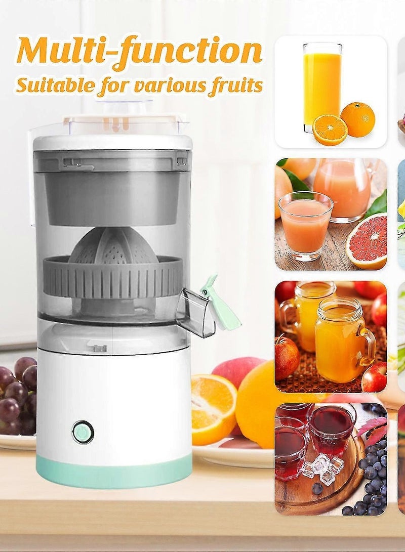 Electric Citrus Juicer, Hands-Free Portable USB Charging Powerful Electric Juicer Cordless Fruit Juicer, Multi functional 1-Button Easy Press, Lemon Orange Squeezer Machine for Kitchen  - Image 3