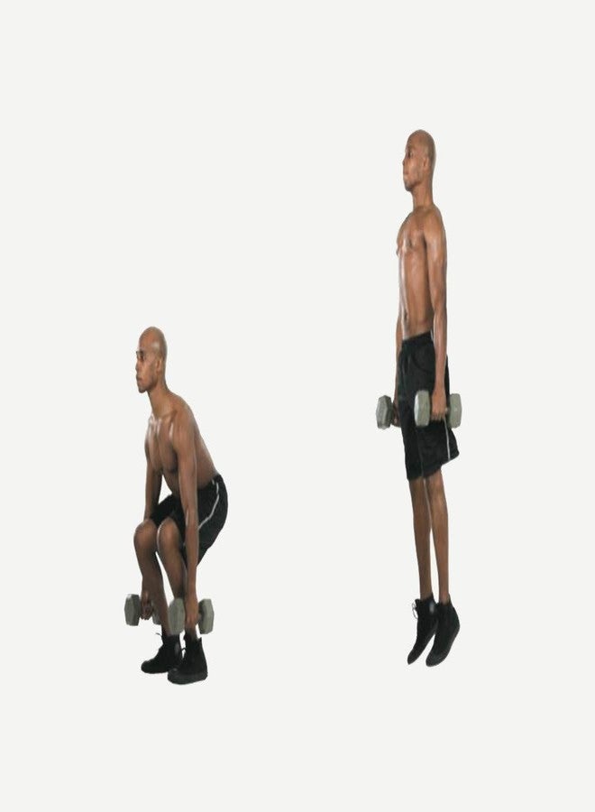 AnkaroSet of 2 PVC Dumbbells Weights Fitness Home Gym Exercise, Dumbbell (1kg x 2pc = 2Kg)… - Image 5