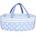 Aori Reborn Baby Dolls Bassinet Baby Doll Carrier Bed Soft Doll Carrier Accessories with Handle for 1722 inches Newborn Girls Blue - Image 2