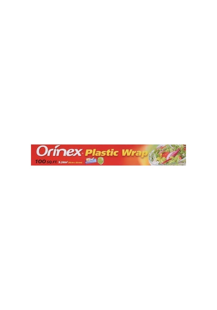 Orinex Plastic Wrap - 30 M x 30 cm (100 Ft) - Clear - Image 2