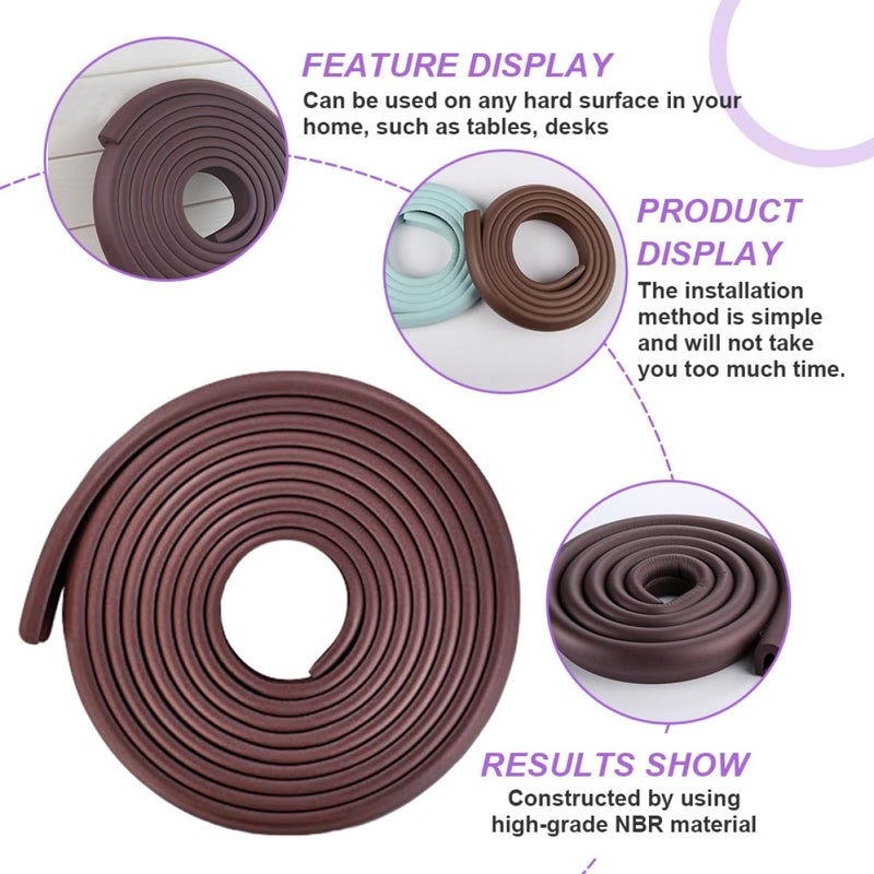 L Shaped Edge Protectors 2m Soft Foam Corner Guards for Table and Wall Child Safety - Image 5