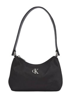 Calvin Klein Jeans Women's Sleek Shoulder Bag - Polyester, Black  - Image 1