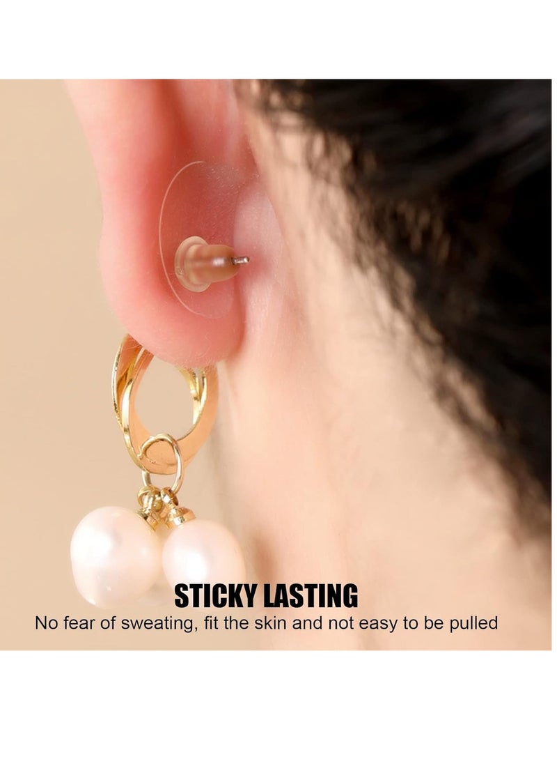 LOBE WONDER - Lobe Wonder - The ORIGINAL Ear Lobe Support Patch for Pierced Ears - Eliminates the Look of Torn or Stretched Piercings - Protects Healthy Ear Lobes from Tearing - 60 Patches - Clear & Latex-Free - Image 1