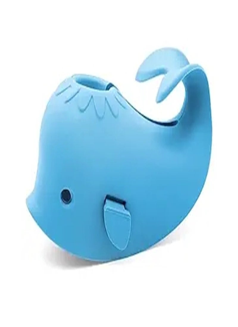Goolsky Goolsky Baby Bathtub Faucet Cover,Bath Faucet Cover for Kids,Baby Bath Spout Cover,Soft Silicone Bathtub Faucet Safety Toys,Blue Whale,Universal Fit,Make Your Baby's Bath Time Fun and Love It,  - Image 1