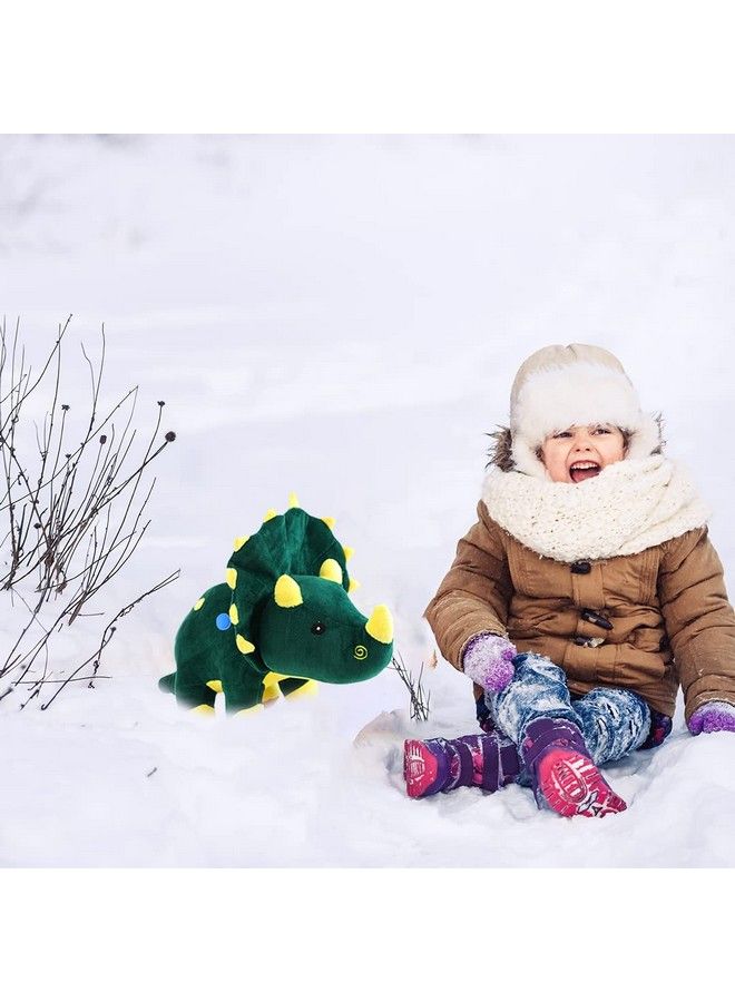 Webby Plush Adorable Dinosaur With Horns And Frill Stuffed Soft Toy For 2+ Years Kids 50Cm (Green) - Image 3