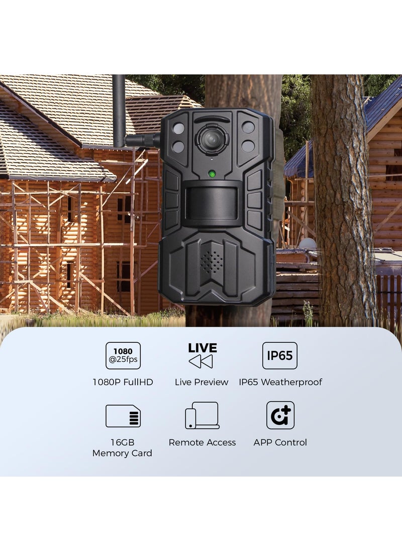 ATLI - ATLI T330 Time Lapse Camera Outdoor HDR FHD1080P WiFi APP Control Live Preview Flexible Schedule Remote Access for Jobsite Nature Observation Scientific Research Extended Battery Life - Image 1