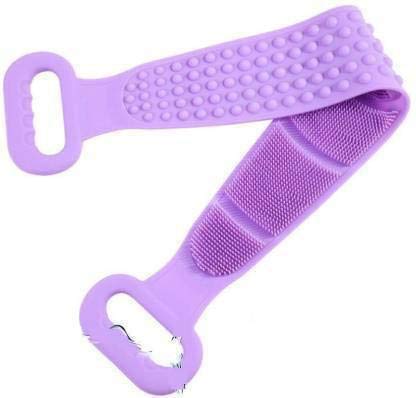 APURK APURK Wash Silicone Body Scrubber Belt Double Side Shower Belt Removes Bath Towel Waterproof Easy Foot Cleaner Cleaning Brush Random Colour - Image 1