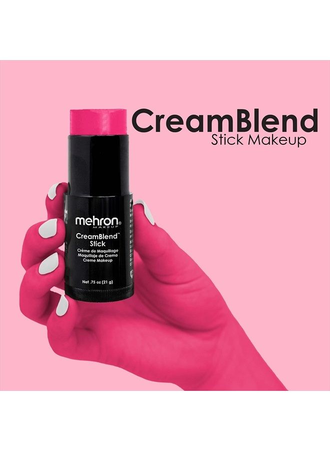 mehron Makeup CreamBlend Stick | Face Paint, Body Paint, & Foundation Cream Makeup | Body Paint Stick .75 oz (21 g) (Pink) - Image 2