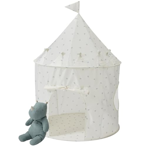 3 Sprouts Kids Play Tent Sustainable Recycled Fabric Fun Spacious Childs Playhouse for Indoor Games for Boys Girls Durable Fort Pop Up House for Toddlers Children Age 310 Blueberry Ivory - Image 1