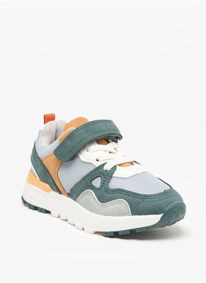 LBL by Shoexpress Boys Panelled Sneakers with Hook and Loop Closure  - Image 1