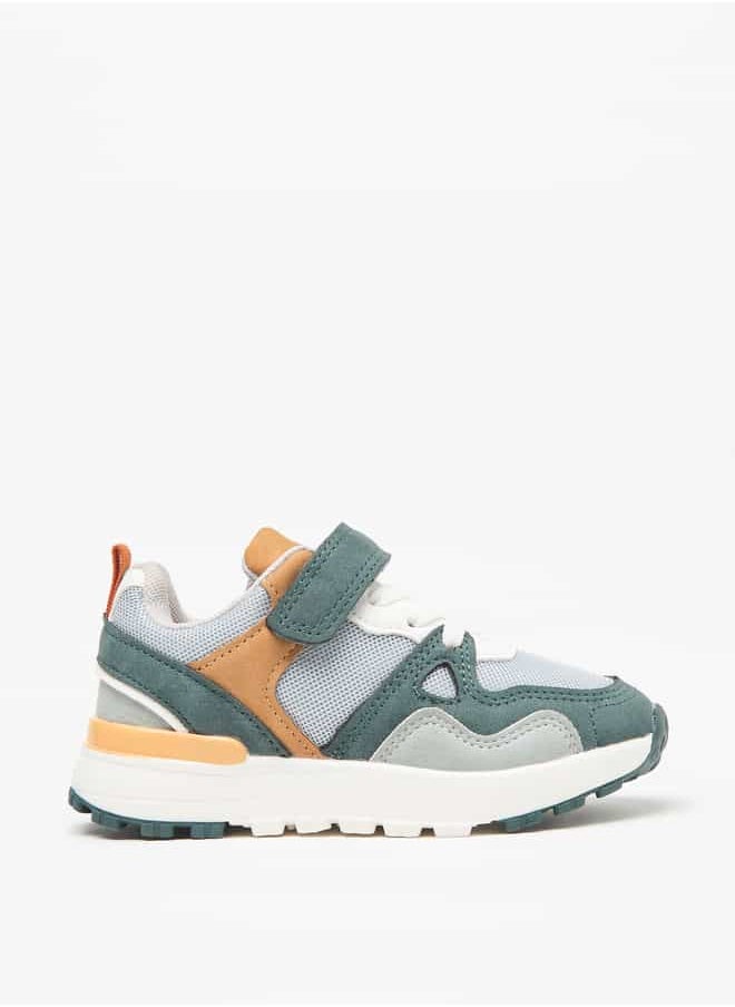 LBL by Shoexpress Boys Panelled Sneakers with Hook and Loop Closure  - Image 3