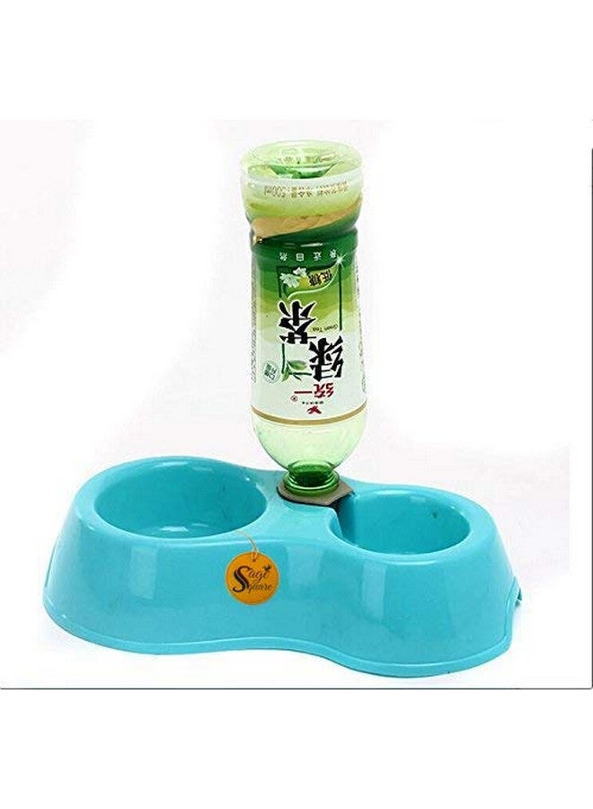 سايج سكوير وعاء طعام وماء للحيوانات الأليفة للكلاب والقطط الصغيرة والمتوسطة الحجم (وردي) - Image 2