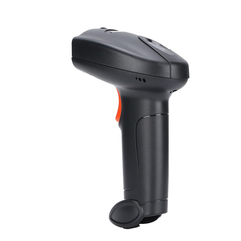 Wireless Handheld Barcode Scanner 360 Degree QR Code USB Reader For Retail Warehouse Logistics ABS Material Black Orange - Image 4