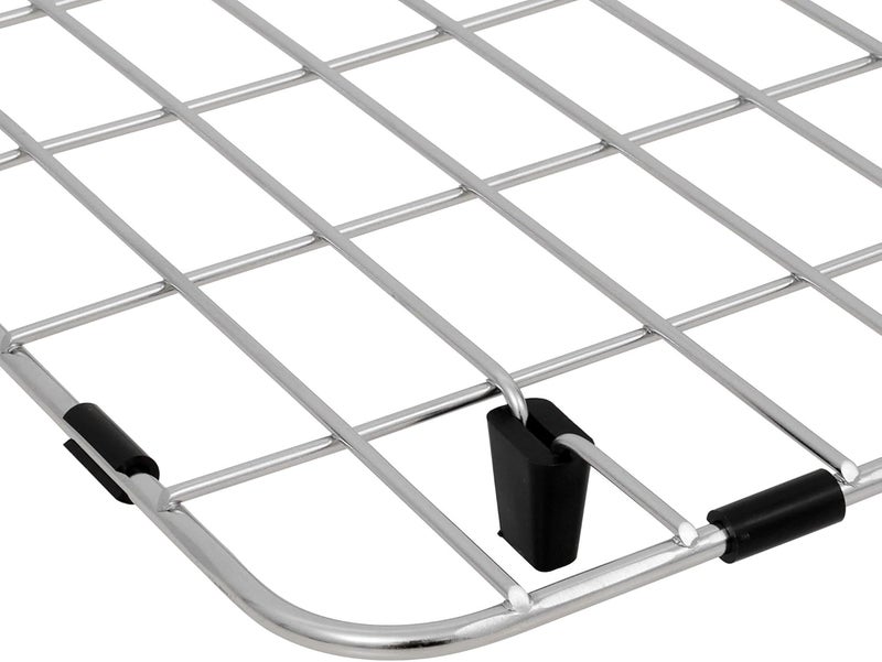 LQS Stainless Steel Kitchen Sink Bottom Grid and Sink Protector, Protective Sink Grid 26 x 14 Inches with Rear Drain for Single Sink Bowl - Image 3
