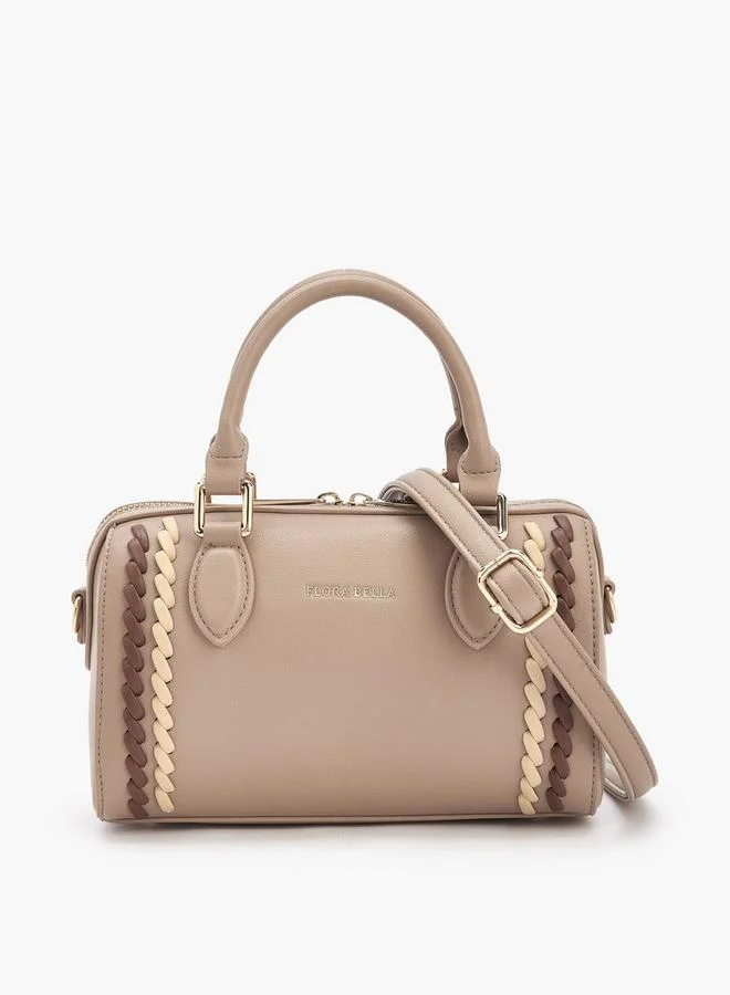 Flora Bella By Shoexpress Flora Bella Braided Duffel Bag with Detachable Strap