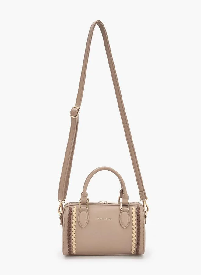 Flora Bella By Shoexpress Flora Bella Braided Duffel Bag with Detachable Strap