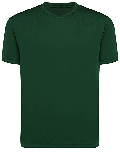 Opna Youth Boys Dri Fit Athletic T Shirts for Boys & Girls Sports Undershirt – Youth & Teen Sizes FORGRN-M Forest Green - Image 1