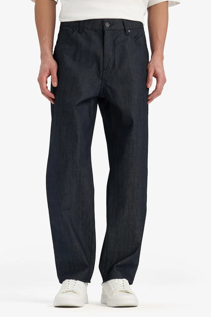 Defacto  Straight Fit Wide Leg Jeans for Men | Best Price UAE