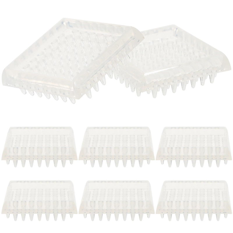 48mm Square Round Non Slip Furniture Leg Pads Chair Foot Covers For Hardwood Floors Carpet Protectors 8pcs - Image 2