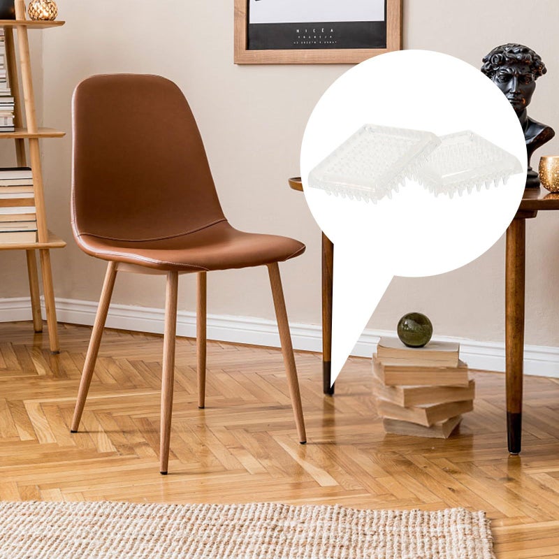 48mm Square Round Non Slip Furniture Leg Pads Chair Foot Covers For Hardwood Floors Carpet Protectors 8pcs - Image 5