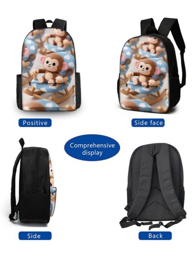 Bright Li Fire [Hot New Product] Cute Cartoon Bag Set | Shoulder + Handbag + Pencil Bag Three-piece Set | Essential for Children and Students Outdoors - 29  - Image 3