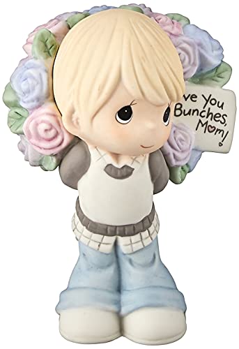 Precious Moments Precious Moments Love You Bunches Mom Boy Bisque Porcelain 183005 Figurine One Size Multi