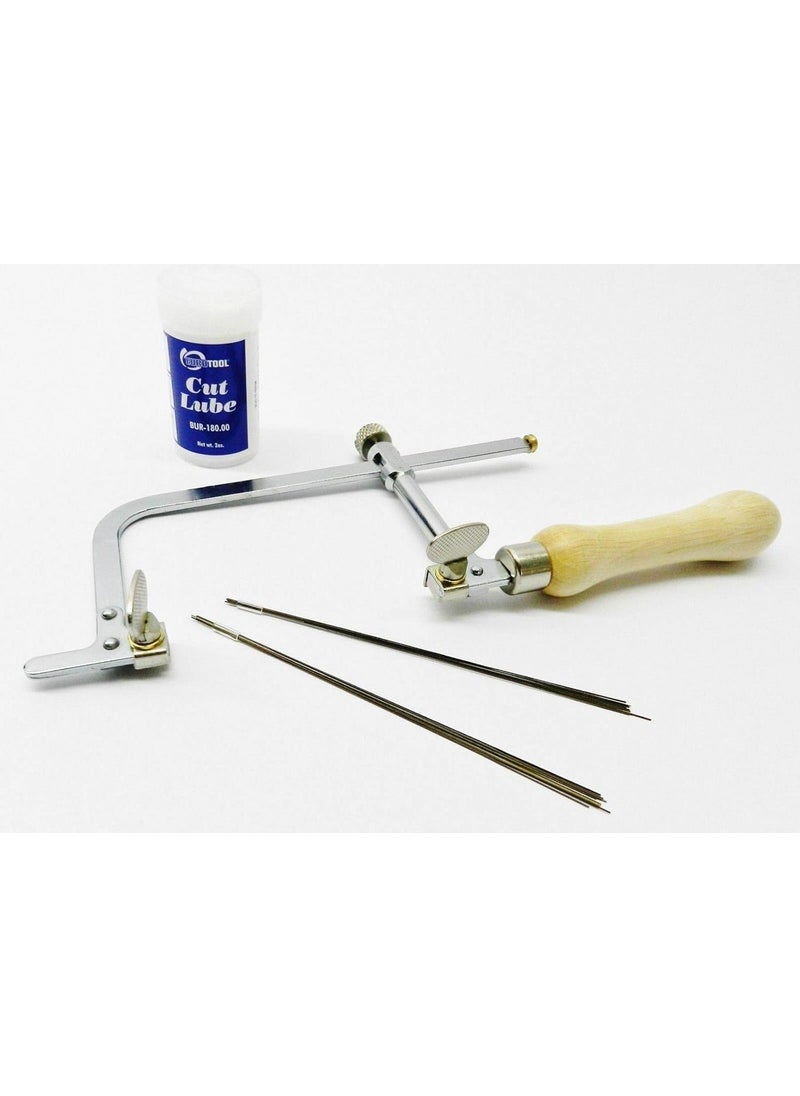 SWISSO Swisso Jewelers Saw Kit with Saw Frame 24 Blades and Cutting Lube Jewelry Making Set  - Image 3