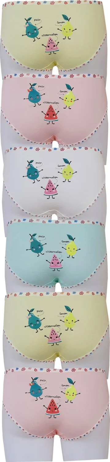 هيبسين راكيب Rivaling All 6-Piece Girl's Panties Colorful Patterned Printed Slip Underwear