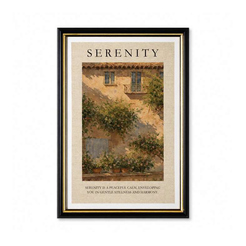 Pan Home Serenity Linen Printed Framed Wall Art 45x65cm - Green - 191AIC9904911 - Image 3