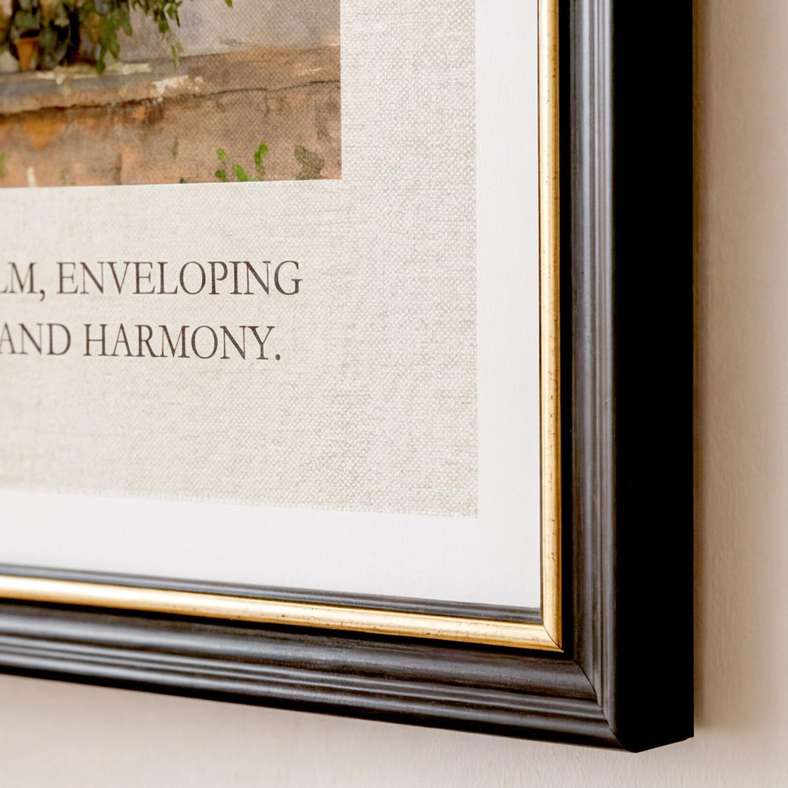 Pan Home Serenity Linen Printed Framed Wall Art 45x65cm - Green - 191AIC9904911 - Image 2