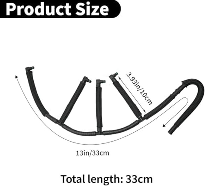 QASULER Fuel Injector Leak Off Return Pipe - Image 3