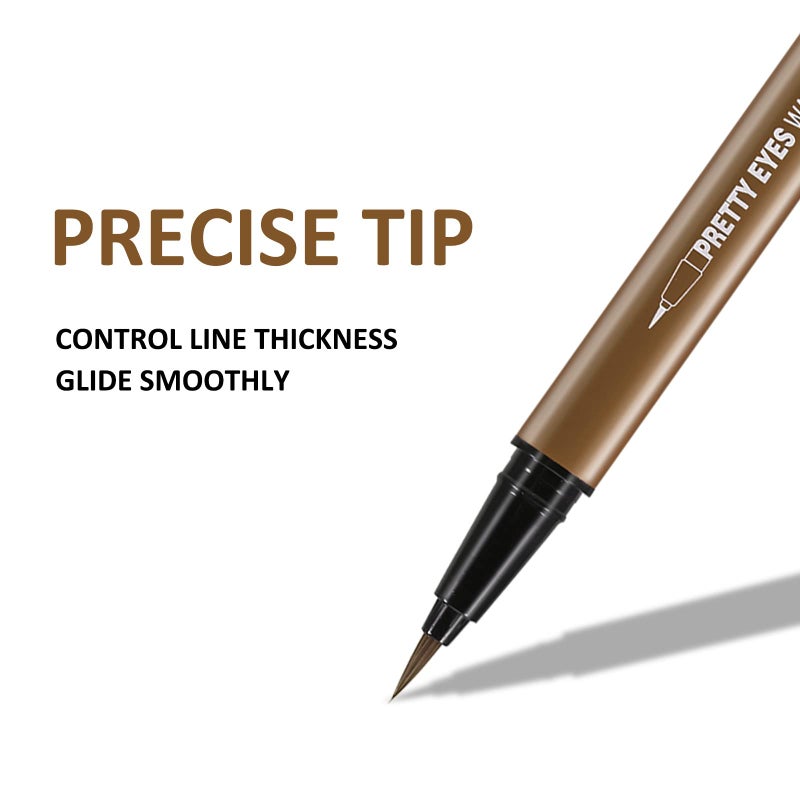 Boobeen Liquid Eyeliner Pen, Matte Eye Liner with Precision Tip, Long Lasting Eyeliner Pencil for Bold Eye Makeup, Glides on Smoothly - Image 2