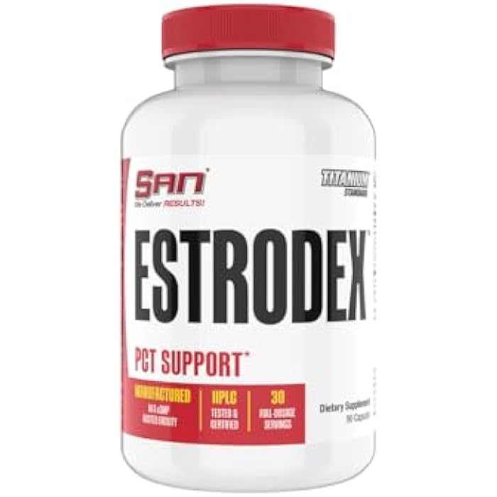 SAN’s Estrodex - Estrogen Blocker & Aromatase Inhibitor - Men's Hormone Balance & Fitness Booster Supplement - Indole-3-Carbinol, Plus CDG & Nettle Root for Mens Health - Gluten-Free - 90 Capsules. - Image 1