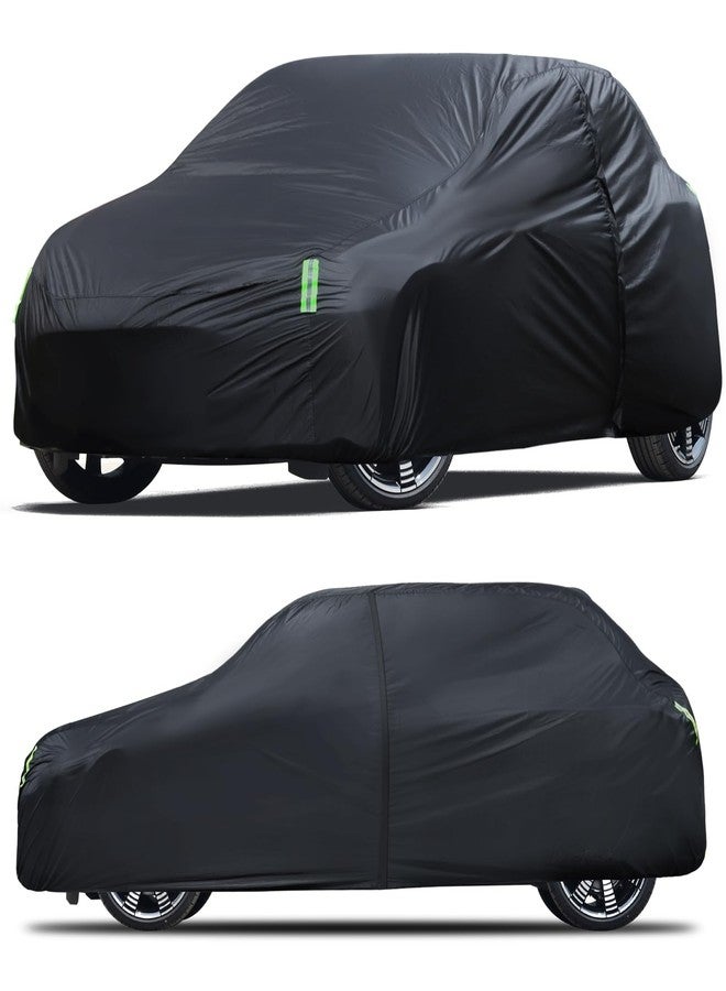 Qualencey Car Cover Waterproof All Weather Full Exterior Covers w/Zipper, Size A1 Universal Fit for Nissan Versa, Kia Rio, Hyundai Accent, Audi TT, Porsche 718/Boxster/Cayman, BMW Z4, etc(UP to 177 inch) - Image 1