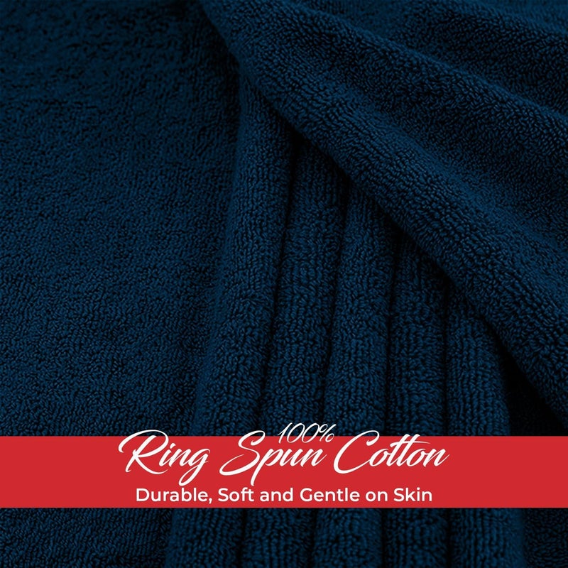 Riverside Pack of 1 Jumbo Bath Sheet 40 x 80 Inches - Extra Large Bath Towel, Super Soft & Highly Absorbent, 100% Cotton Quick Dry, Perfect to Wrap Yourself in - Blue Opal - Image 5