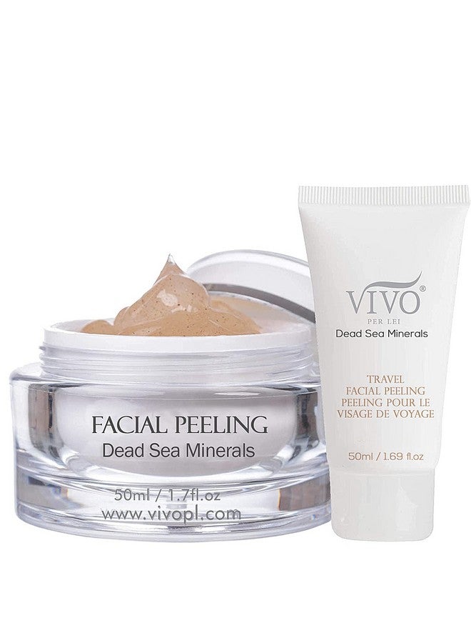 Vivo Per Lei Facial Peeling Gel Contains Dead Sea Minerals And Nut Shell Powder Gentle Face Exfoliator Scrub And Blackhead Remover Peel Your Skin To A Fresher You 3.4 Fl. Oz. - Image 1