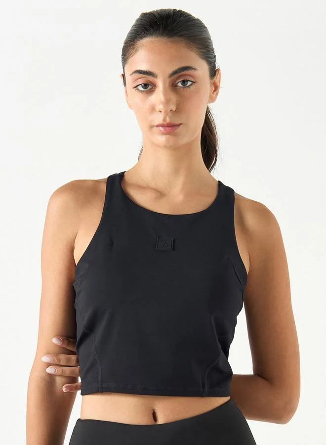 ADOT by Splash Cropped Tank Top with Racerback