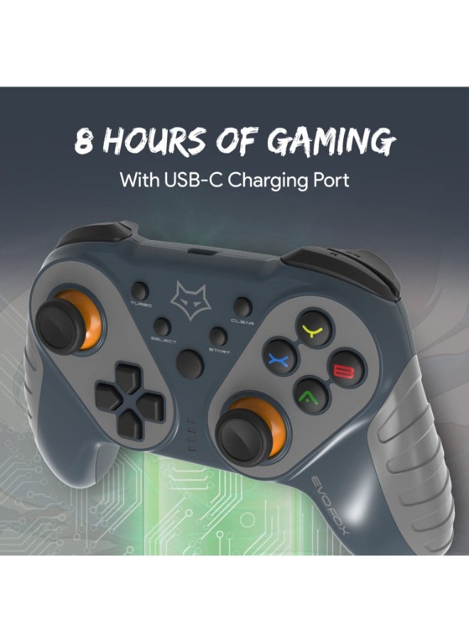 Generic - Elite Ops Wireless Gamepad for Android TV | 8+ Hours of Play Time | Zero Lag Connectivity Upto 12 Feets | USB Extender for TV Included - Grey - Image 1