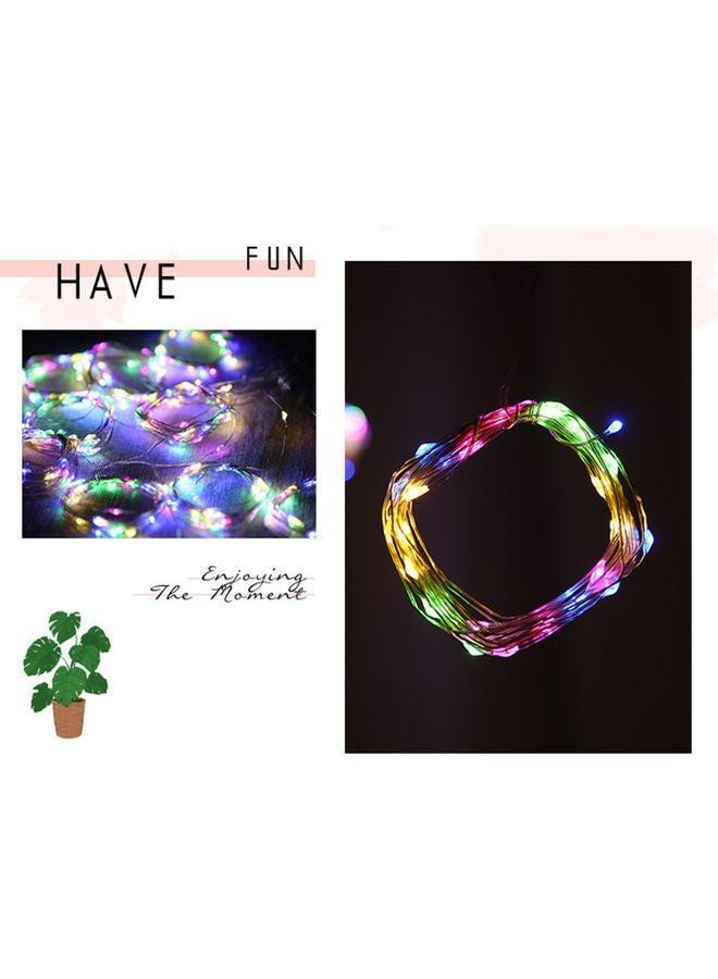 Generic 300Led USB Remote Control Copper Wire Lamp Maid's Heart Room Curtain Decoration Low Voltage Light String Multicolour multicolour 14*2*9cm  - Image 2