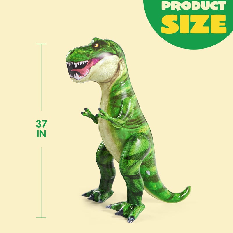 JOYIN 37” T-Rex Dinosaur Inflatable for Party Decorations, Tyrannosaurus Rex Inflatable Toy, Dinosaur Birthday Party Gift for Kids and Adults - Image 4