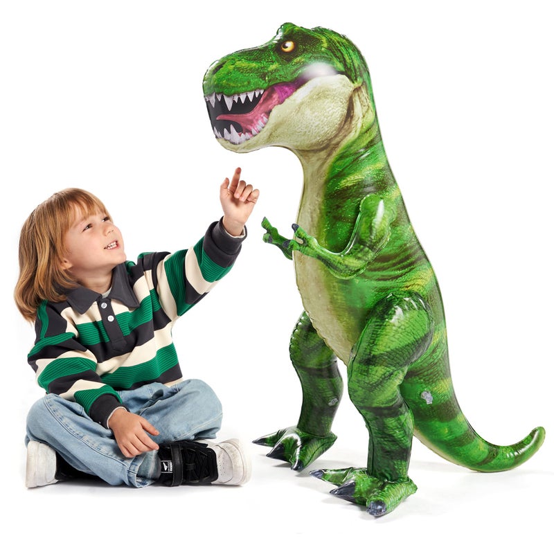 JOYIN 37” T-Rex Dinosaur Inflatable for Party Decorations, Tyrannosaurus Rex Inflatable Toy, Dinosaur Birthday Party Gift for Kids and Adults - Image 1