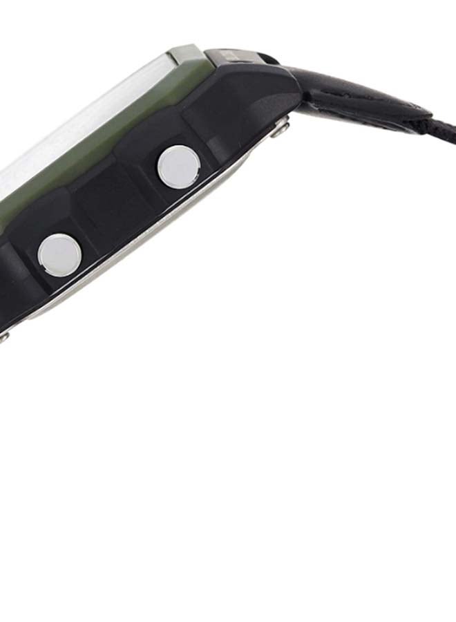 كاسيو ساعة كوارتز رقمية جلد AE-1200WHB-1BV - 39 ملم - أسود - Image 2