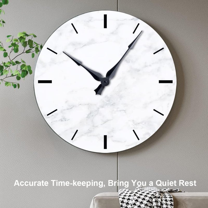 EMOON 15 Pieces Clock Mechanism Replacement Kit with 16 Pack Hands, Silent Sweep Clock Motor Kit Battery Operated for DIY Repair Replacement (Thread Length 1/2 in) - Image 5