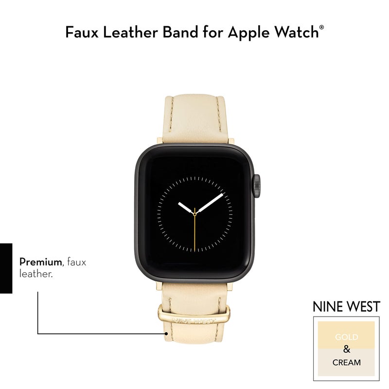 Nine West Fashion Strap Band for Apple Watch Secure, Adjustable, Apple Watch Band Replacement, Fits Most Wrists - Image 2